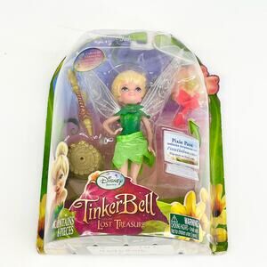 Disney TINKERBELL TINE Tink Lost Treasure DOLL TOY 6" Pixie Pass 2010 JAKKS Box